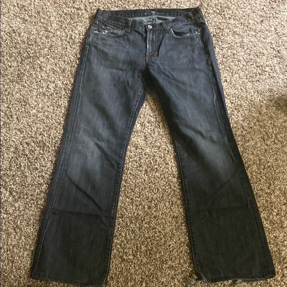 7 For All Mankind Dark Blue Bootcut Denim